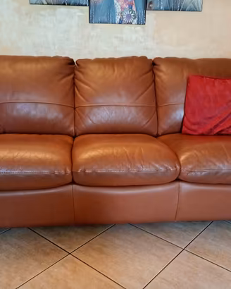 Divano letto Chateau D'ax in vera pelle 
