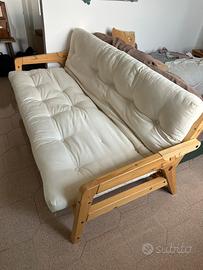 Divano letto Grab in legno naturale Karup Design