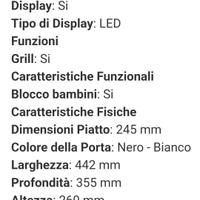 Forno a microonde Wirphool