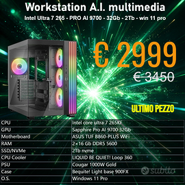 Workstation A.I.multi Intel Ultra7 265-PRO AI 9700