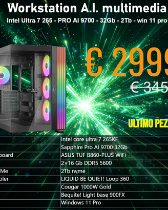 Workstation A.I.multi Intel Ultra7 265-PRO AI 9700