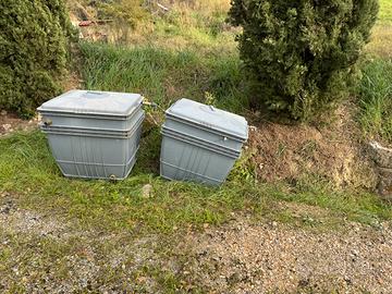 2 Cisterne serbatoio acqua capacita 600 litri