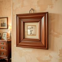 Quadretto vintage su foglia d'argento 