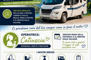 pulizia camper 