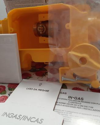 Rubinetto gas incasso