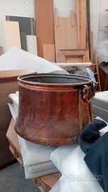 vaso in rame stagnato 