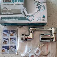 rotogetto rubinetto snodabile in acciaio