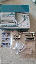 rotogetto rubinetto snodabile in acciaio