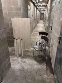 Tavolo con gambe smontabili + sedie