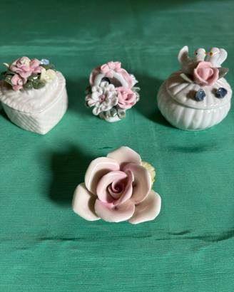 Rosa Capodimonte e oggetti ceramica