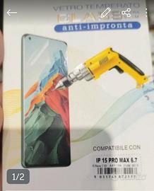 Vetro protettivo iPhone 15 pro max
