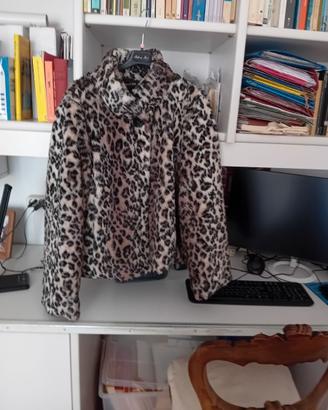 pelliccia ecologica leopardata
