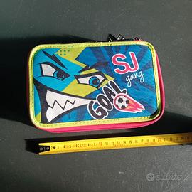 SJ Gang Astuccio Scuola 3 Zip, Portapenne Triplo