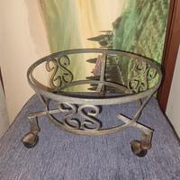 Porta piante Antico in ferro battuto 