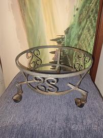 Porta piante Antico in ferro battuto 