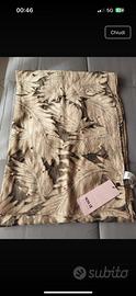 Foulard beige nuna lie foliage e perline