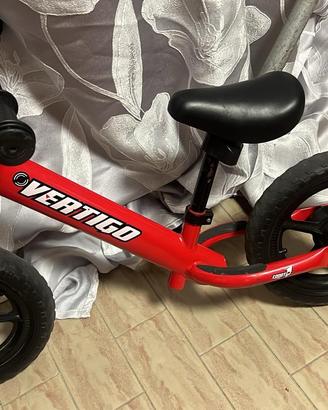 Bici pedagogica bambino Rossa Vertigo
