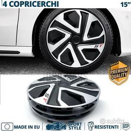 Copricerchi per VOLKSWAGEN 15'' Silver e Nere ST