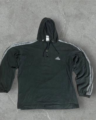 adidas anni ‘00 Y2K felpa con cappuccio verde uomo