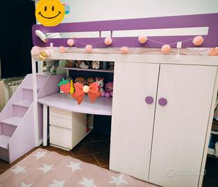 letto con cabina armadio 