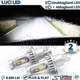 Lampadine LED H4 per NISSAN NOTE E11 Luce Bianca