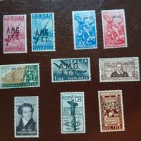 Trieste zona A - 10 francobolli MNH**