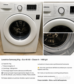Lavatrice Samsung 8 kg - Eco 40-60 - classe A
