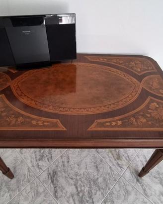 Tavolino anni '60 stile maggiolini intarsiato