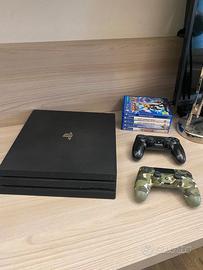 PS4 PRO+2CONTROLLER+5 GIOCHI+CAVI ORIGINALI+PS CAM