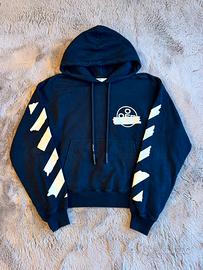 Black over arrows tape hoodie - Off-White