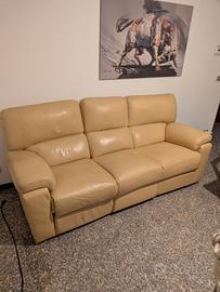 Divano in pelle Dondi salotti 210x87x99
