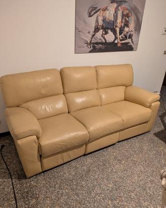 Divano in pelle Dondi salotti 210x87x99