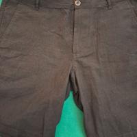 Pantaloncino nero uomo cotone