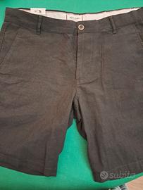 Pantaloncino nero uomo cotone