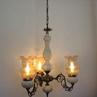Lampadario vintage a 3 braccia