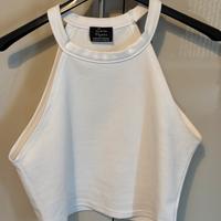 Top corto bianco Zara Trafaluc  Taglia M