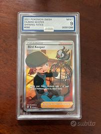Carta gradata Pokemon 2021 FA/BIRD KEEPER AGS 9