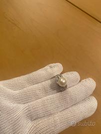 Anello perle e brillanti