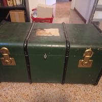 baule verde vintage