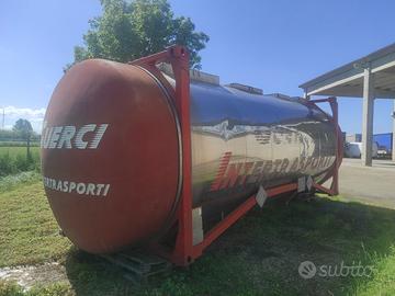 CONTAINER CISTERNA MARCA SARA 34400 KG, 2 SEZIONI 