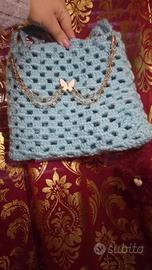 borsa di lana fatta a mano 🧶