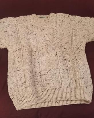 Maglione in lana Merino irlandese lavorato a mano