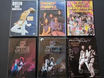 Blocco di 23 cofanetti DVD, rock, prog, reggae