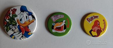 Spille in metallo Paperino (Disney) e Roger Rabbit