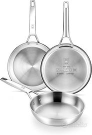 BRA Signature Set di 3 padelle da 20-24-26 cm