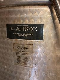 Botti in acciao inox da 1000 litri