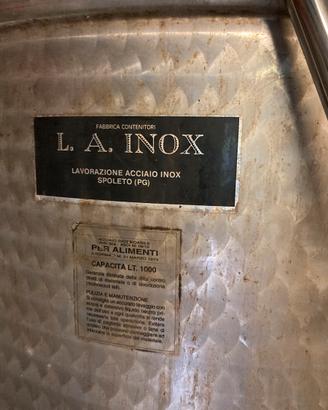 Botti in acciao inox da 1000 litri