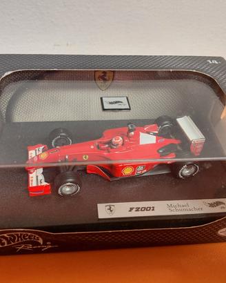Ferrari F2001 Schumacher Hot Wheels 1:43.Nuova