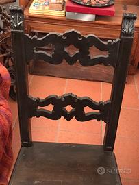 RIBASSO 120 l'una:COPPIA di SEDIE ANTICHE in legno