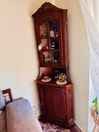 Mobile angolare con vetrina anni ‘80